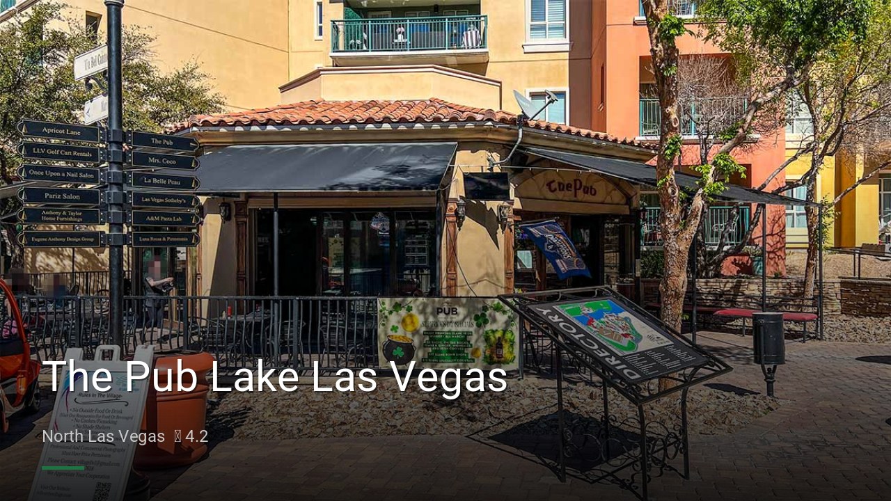 The Pub Lake Las Vegas - Sports Bars in North Las Vegas