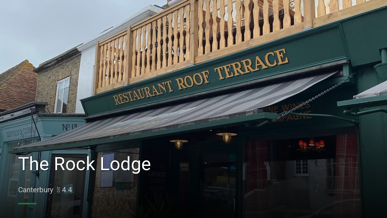 The Rock Lodge - Sports Bars in Canterbury