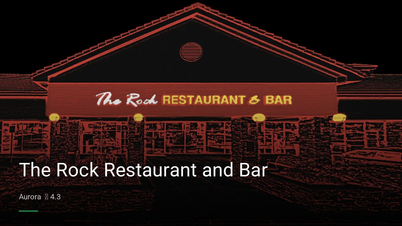 The Rock Restaurant and Bar - Sports Bars in Aurora