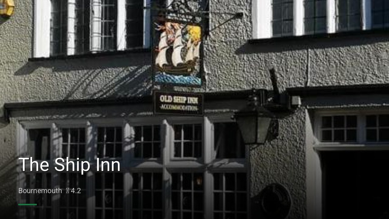 The Ship Inn - Sports Bars in Bournemouth