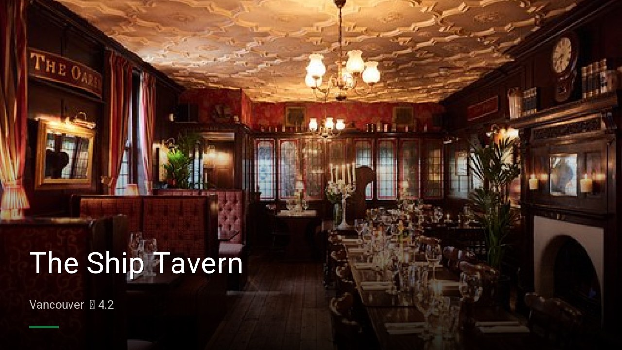 The Ship Tavern - Sports Bars in Vancouver