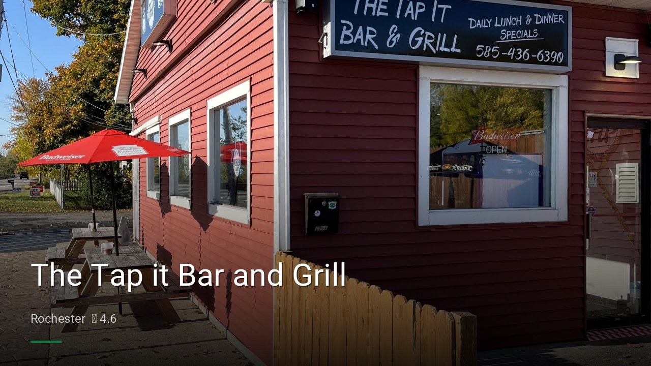 The Tap it Bar and Grill - Sports Bars in Rochester