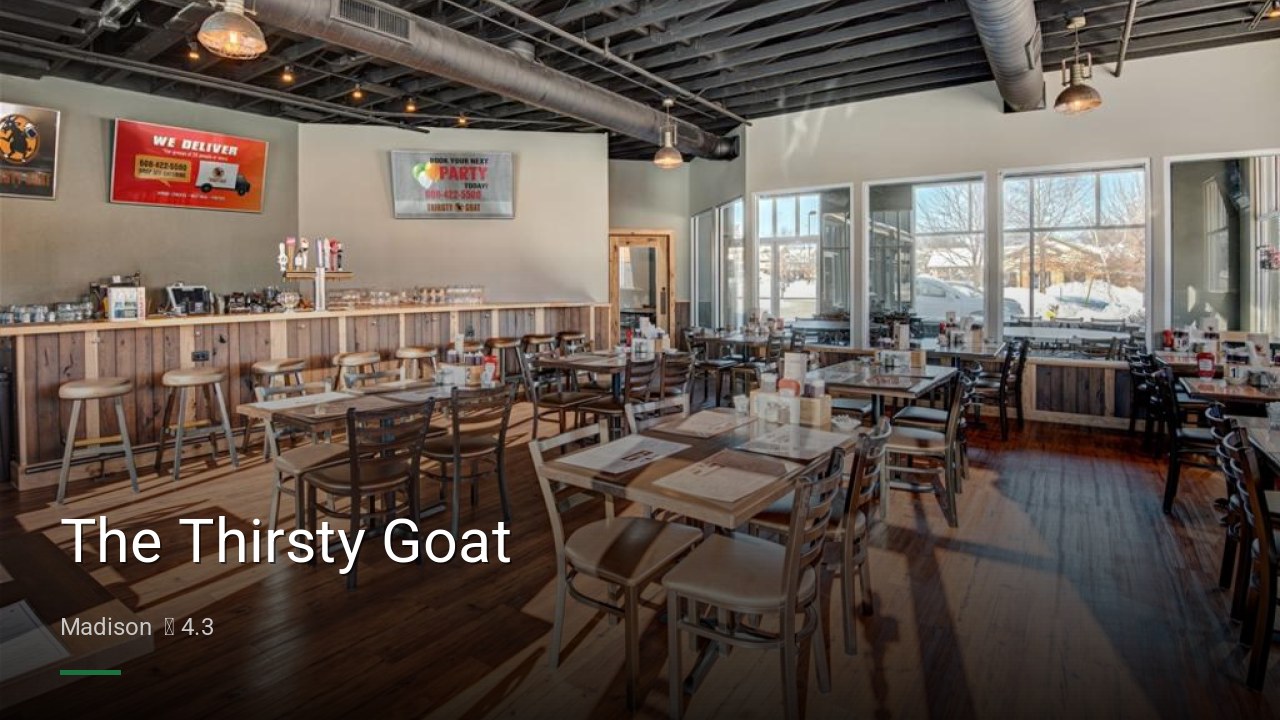 The Thirsty Goat - Sports Bars in Madison