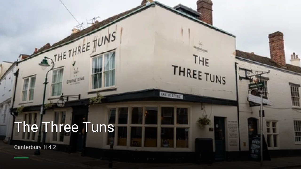 The Three Tuns - Sports Bars in Canterbury