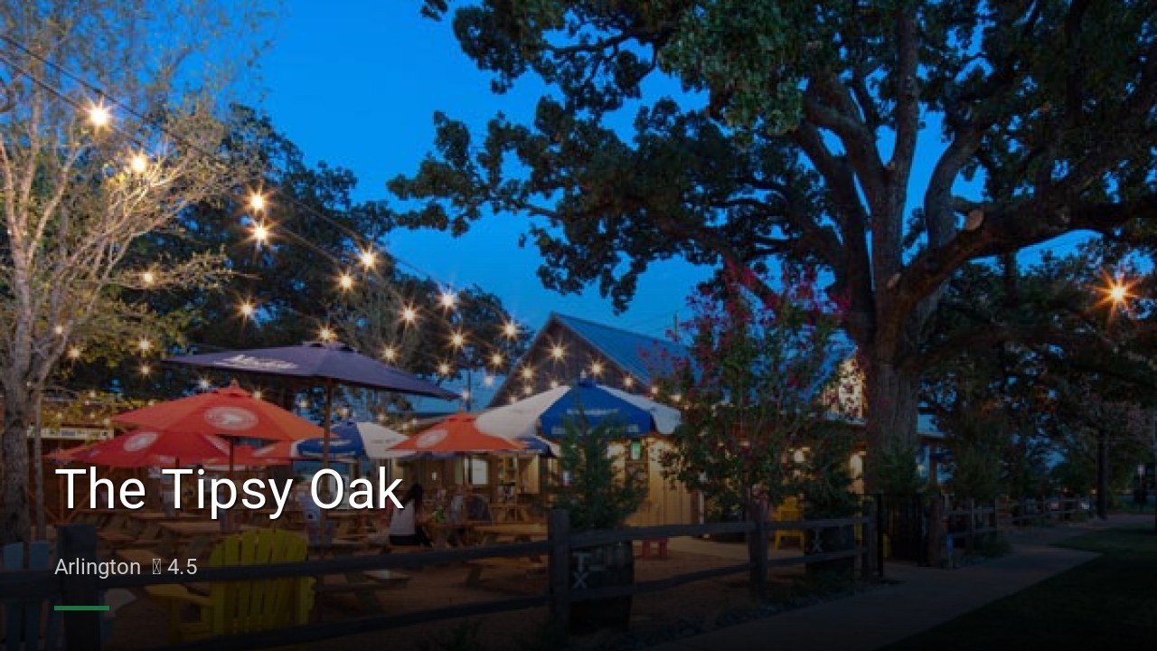 The Tipsy Oak - Sports Bars in Arlington