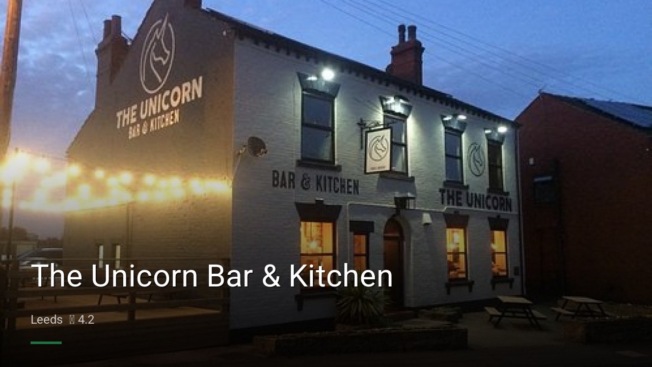 The Unicorn Bar & Kitchen - Sports Bars in Leeds