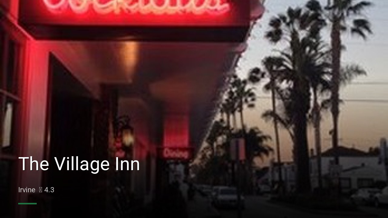 The Village Inn - Sports Bars in Irvine