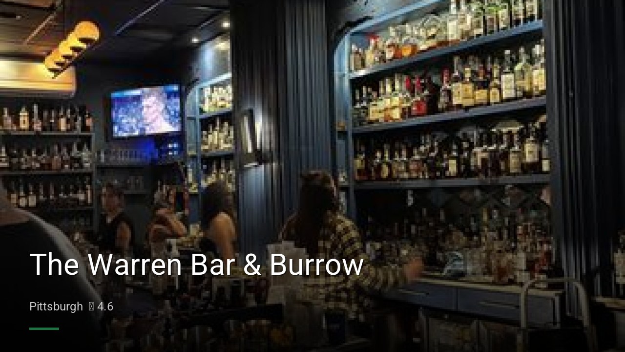 The Warren Bar & Burrow - Sports Bars in Pittsburgh