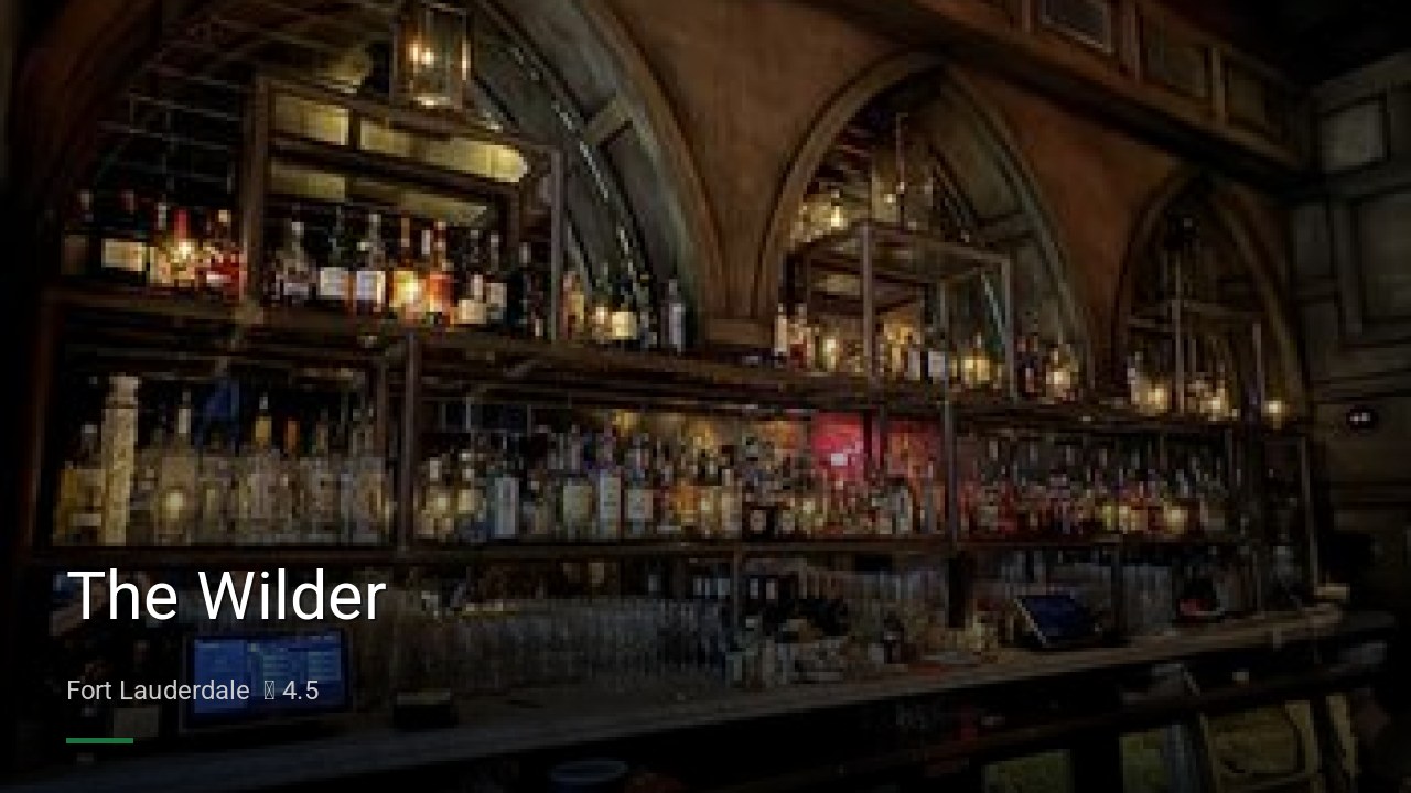 The Wilder - Sports Bars in Fort Lauderdale