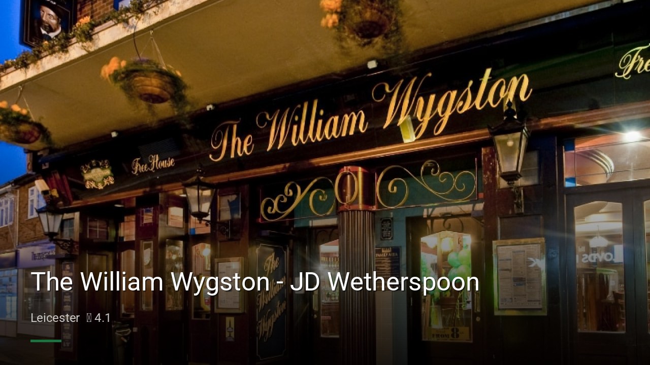 The William Wygston - JD Wetherspoon - Sports Bars in Leicester