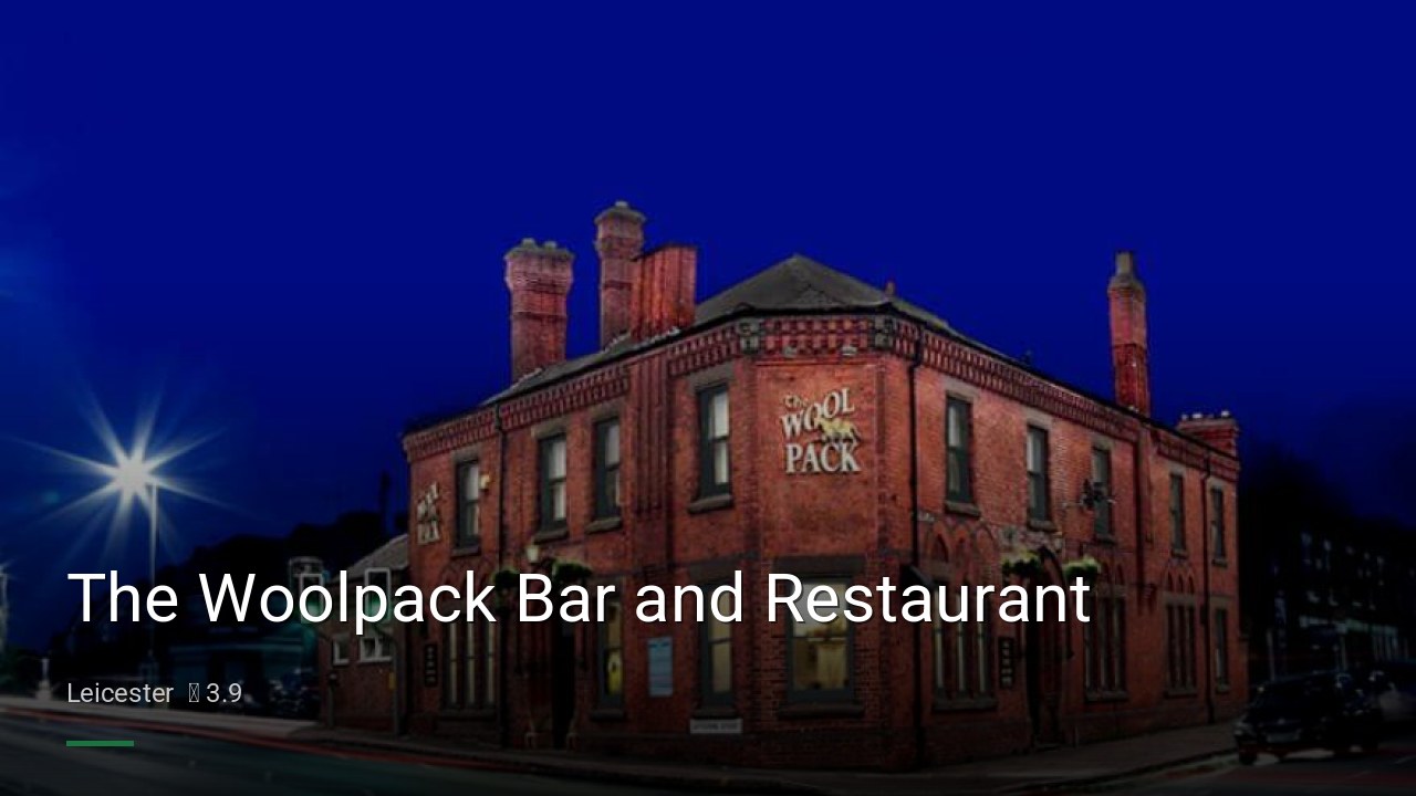 The Woolpack Bar and Restaurant - Sports Bars in Leicester