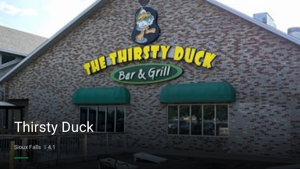 Thirsty Duck - Sports Bars in Sioux Falls