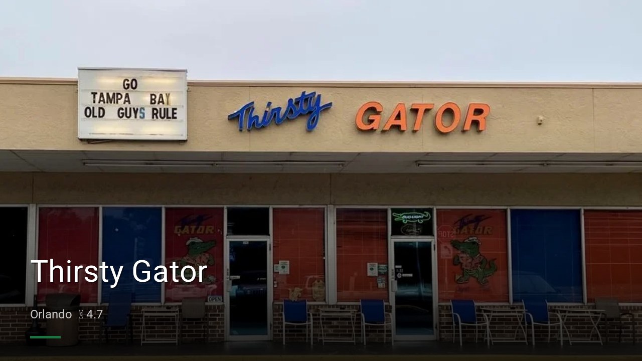 Thirsty Gator - Sports Bars in Orlando