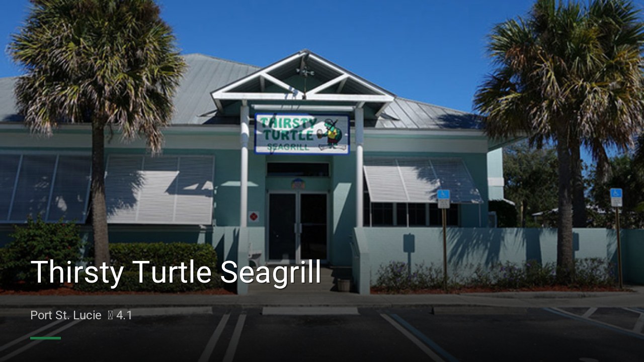 Thirsty Turtle Seagrill - Sports Bars in Port St. Lucie