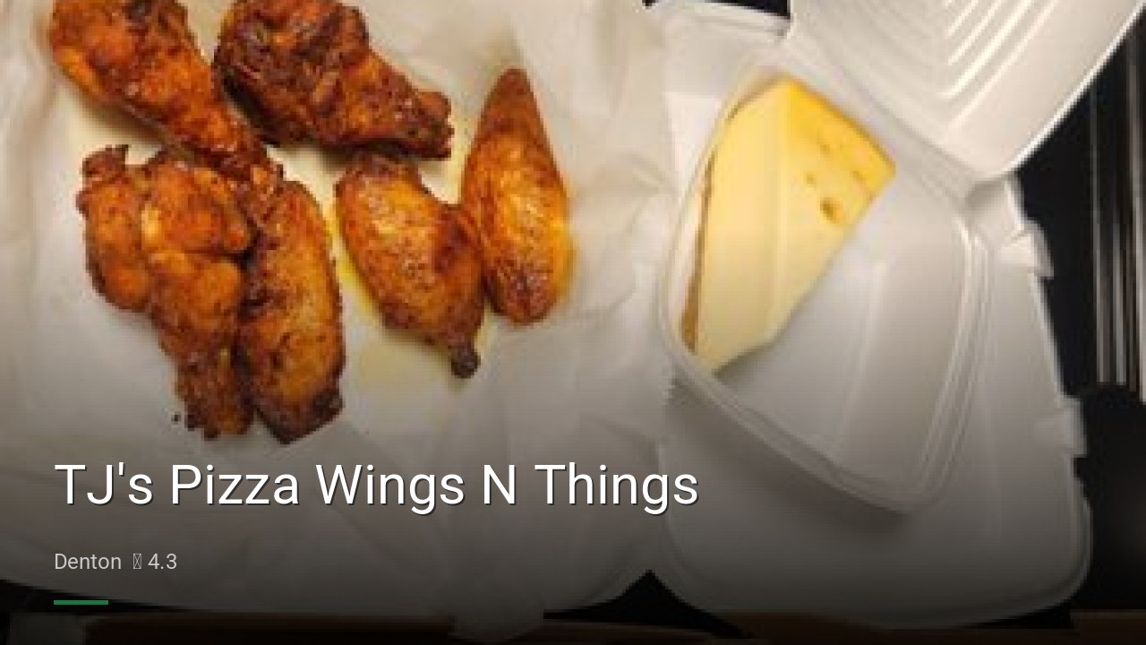 TJ's Pizza Wings N Things - Sports Bars in Denton