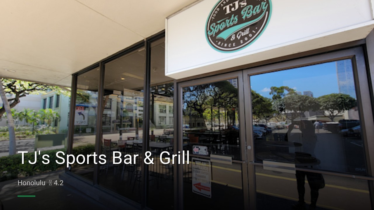 TJ's Sports Bar & Grill - Sports Bars in Honolulu