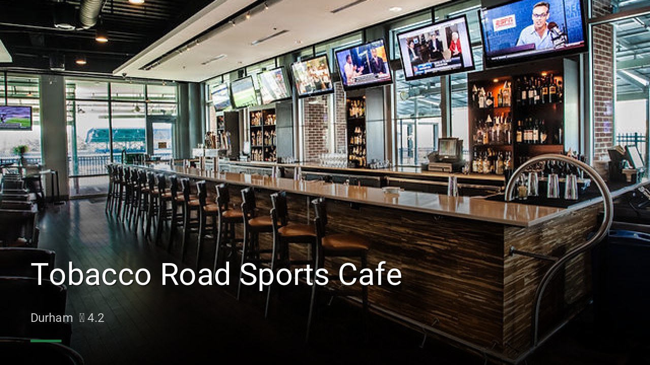 Tobacco Road Sports Cafe - Sports Bars in Durham