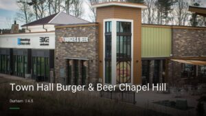 Town Hall Burger & Beer Chapel Hill — Sports bars in Durham