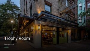 Trophy Room — Sports bars in Boston