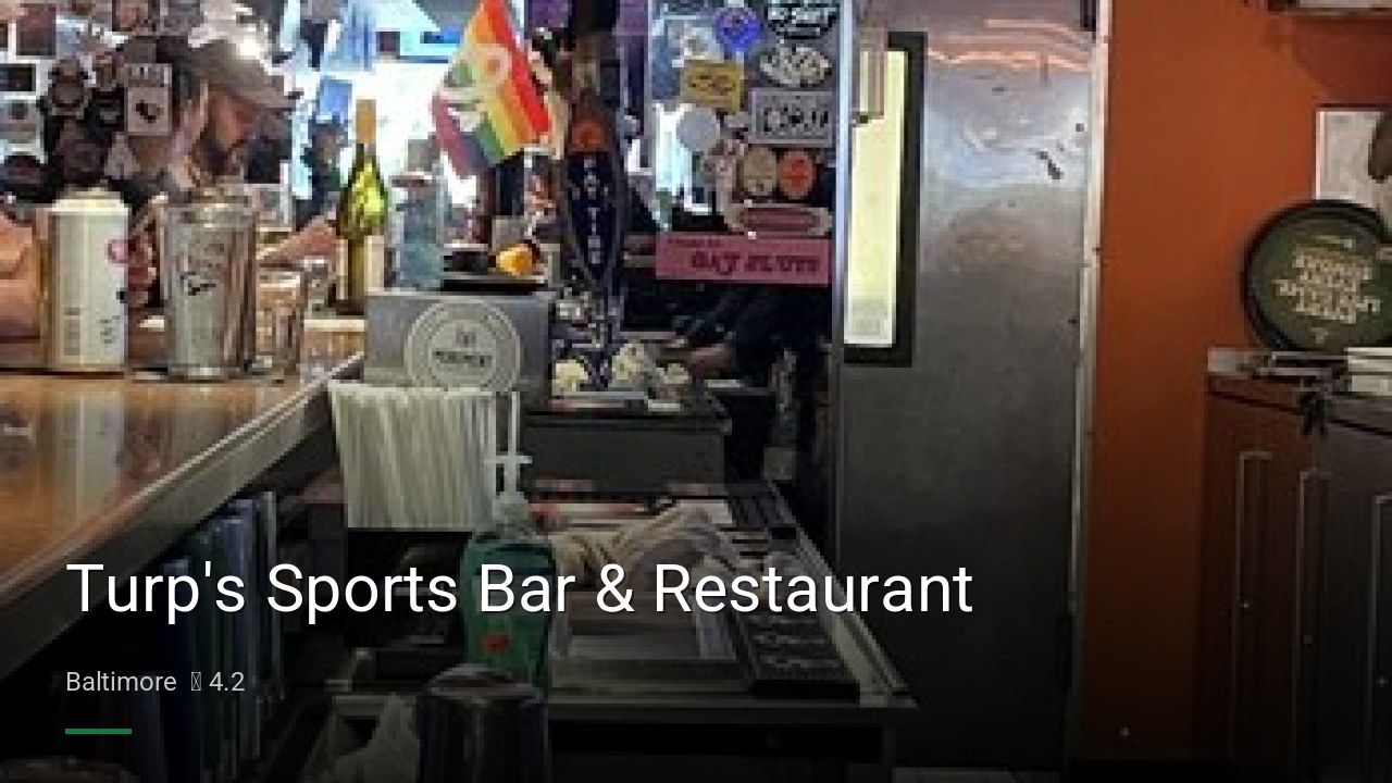 Turp’s Sports Bar & Restaurant — Sports bars in Baltimore
