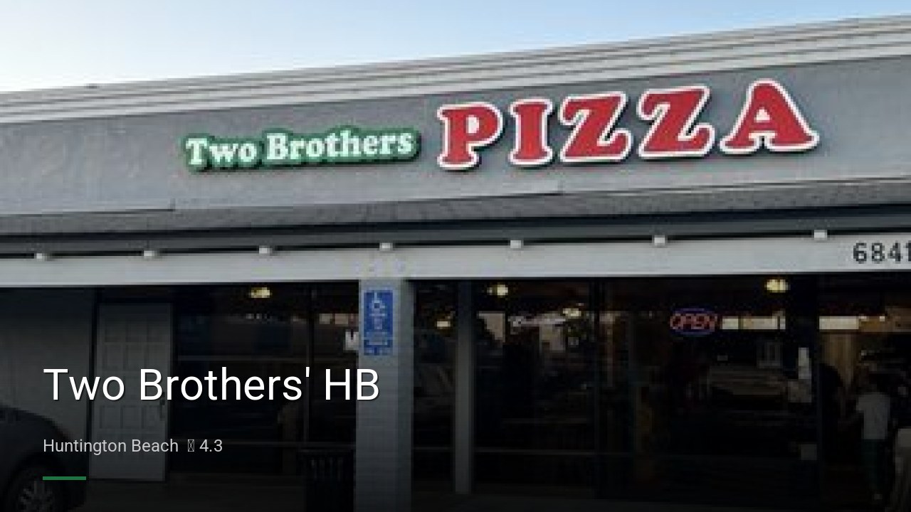 Two Brothers' HB - Sports Bars in Huntington Beach