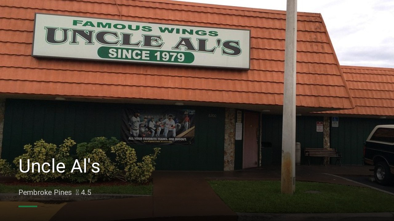 Uncle Al's - Sports Bars in Pembroke Pines