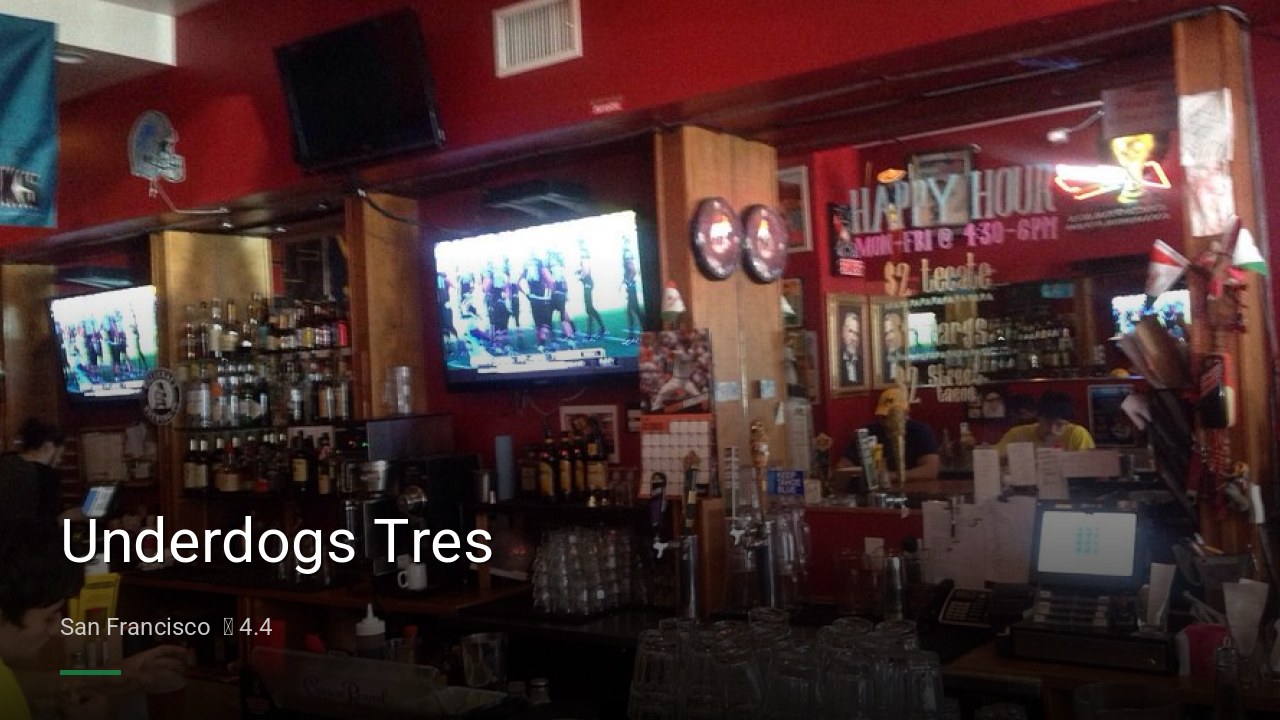 Underdogs Tres - Sports Bars in San Francisco