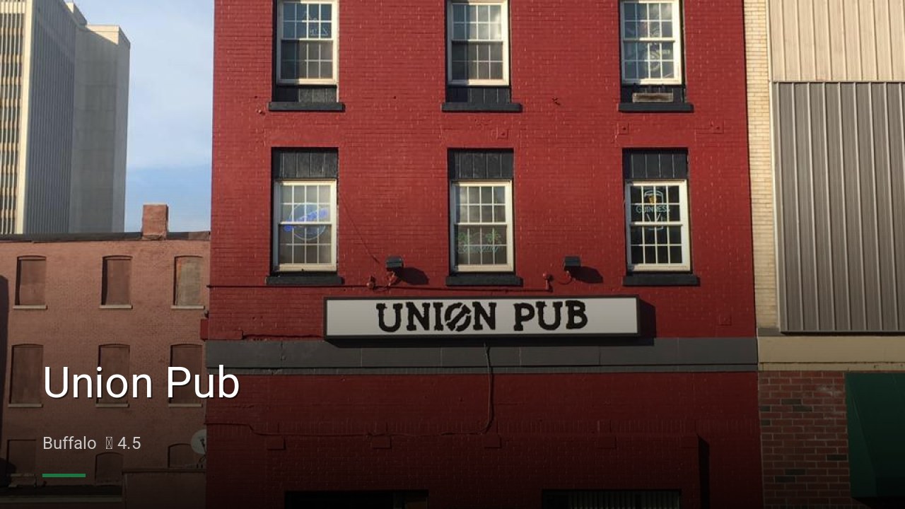 Union Pub - Sports Bars in Buffalo