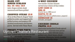 Uptown Charlie’s Restaurant — Sports bars in Greensboro