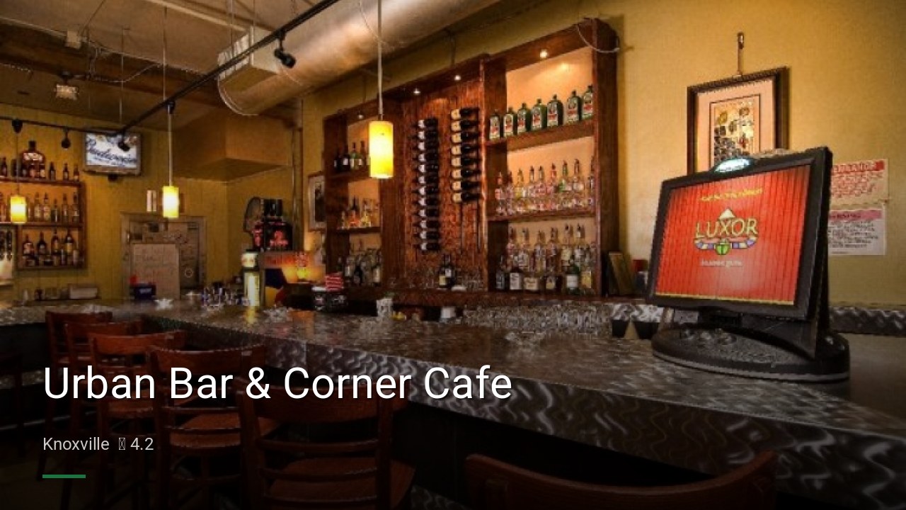 Urban Bar & Corner Cafe - Sports Bars in Knoxville