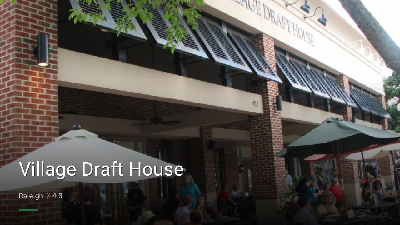 Village Draft House - Sports Bars in Raleigh