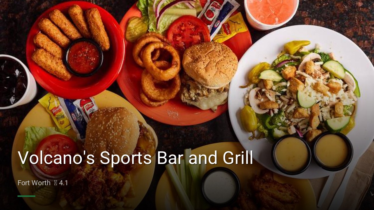 Volcano's Sports Bar and Grill - Sports Bars in Fort Worth
