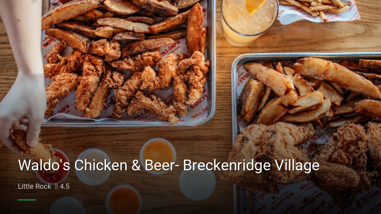 Waldo's Chicken & Beer- Breckenridge Village - Sports Bars in Little Rock