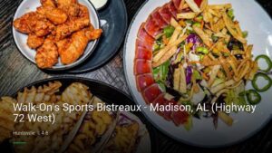 Walk-On’s Sports Bistreaux – Madison, AL (Highway 72 West) — Sports bars in Huntsville