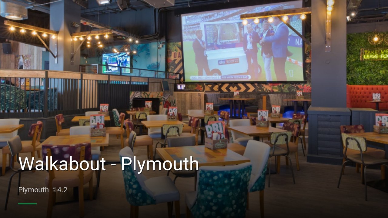 Walkabout - Plymouth - Sports Bars in Plymouth