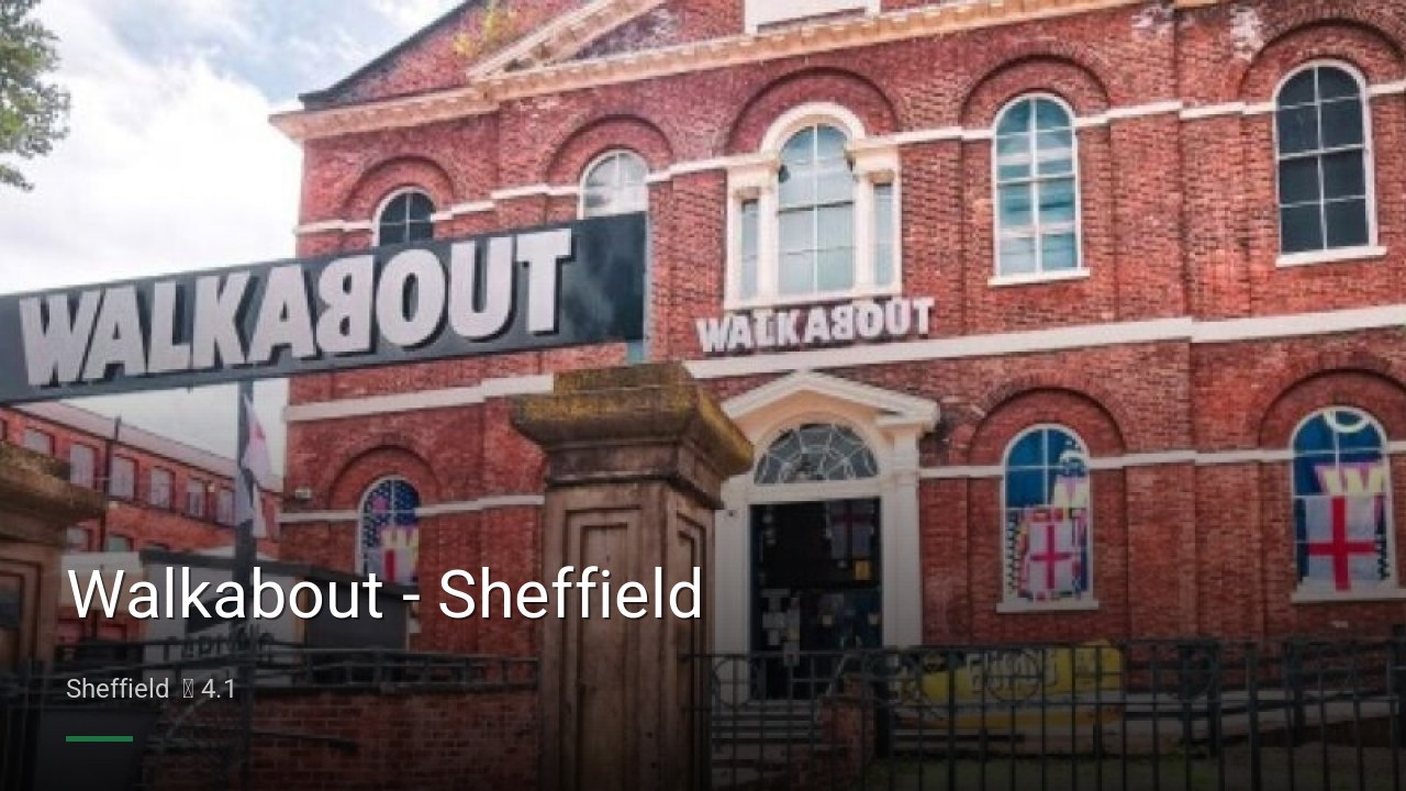 Walkabout - Sheffield - Sports Bars in Sheffield