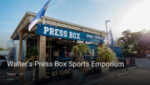 Walter’s Press Box Sports Emporium — Sports bars in Tampa