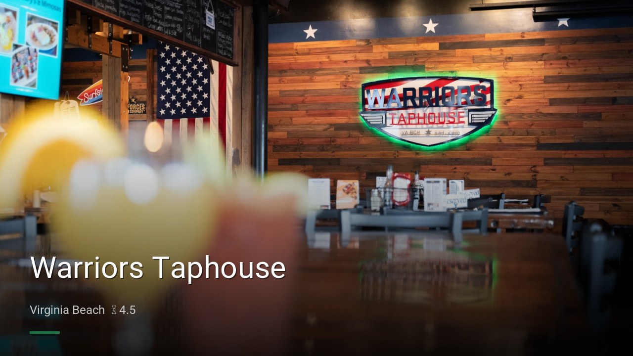 Warriors Taphouse - Sports Bars in Virginia Beach