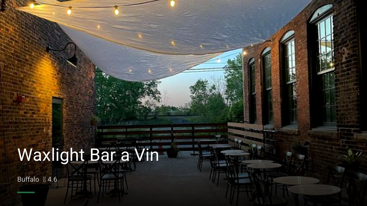 Waxlight Bar a Vin - Sports Bars in Buffalo