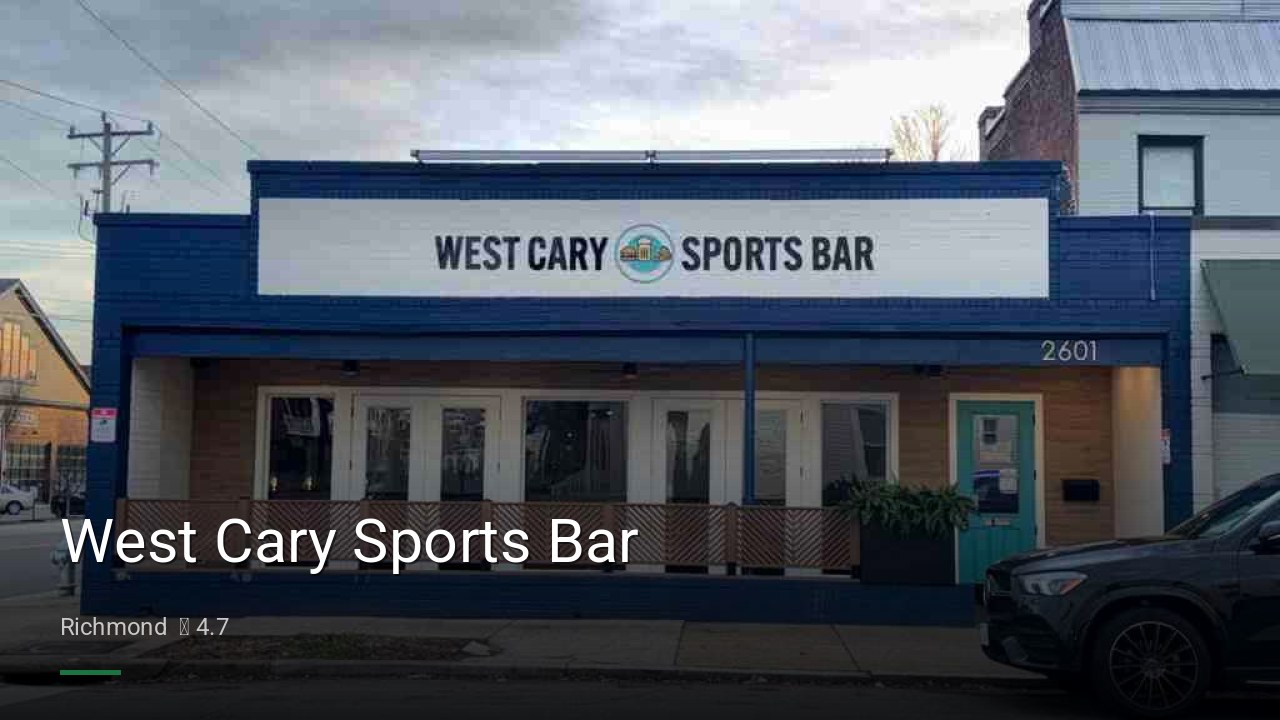 West Cary Sports Bar - Sports Bars in Richmond