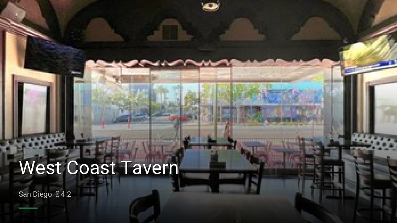 West Coast Tavern - Sports Bars in San Diego