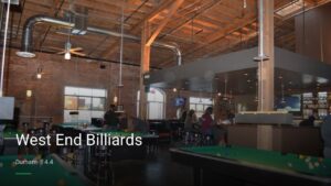 West End Billiards — Sports bars in Durham