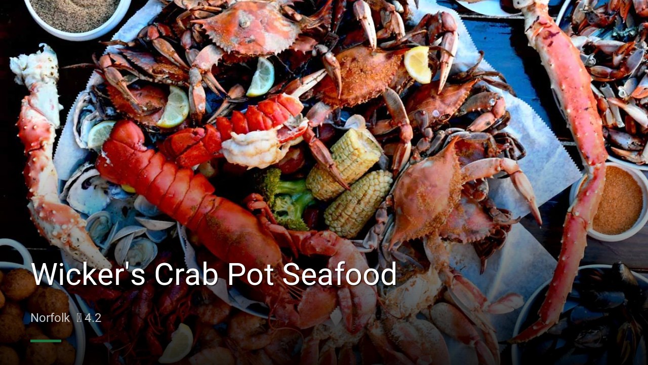 Wicker's Crab Pot Seafood - Sports Bars in Norfolk