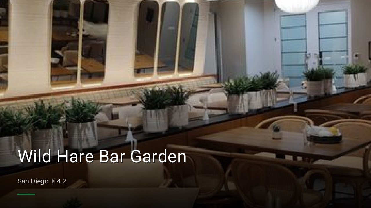 Wild Hare Bar Garden - Sports Bars in San Diego