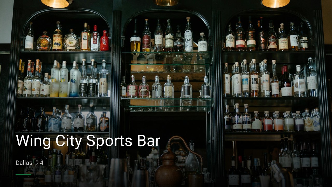Wing City Sports Bar — Sports bars in Dallas