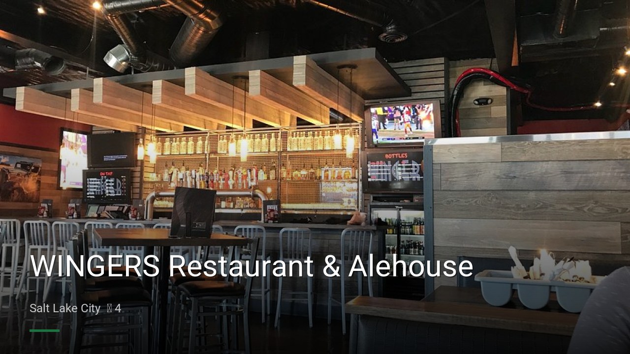 WINGERS Restaurant & Alehouse - Sports Bars in Salt Lake City