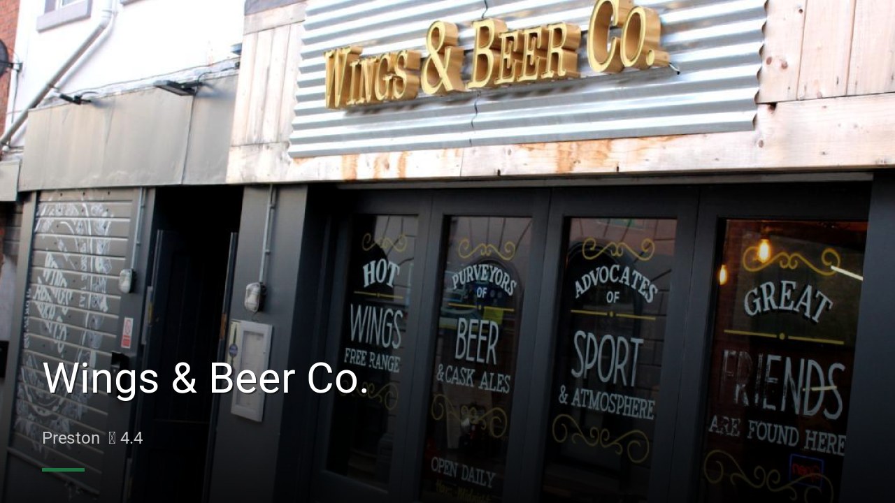 Wings & Beer Co. - Sports Bars in Preston