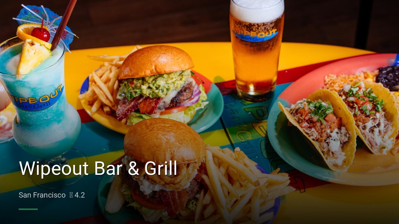 Wipeout Bar & Grill - Sports Bars in San Francisco