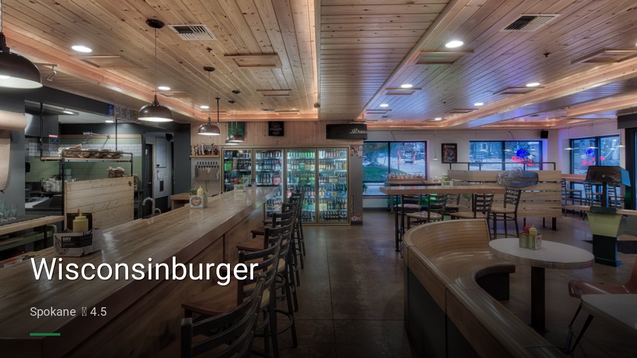 Wisconsinburger - Sports Bars in Spokane