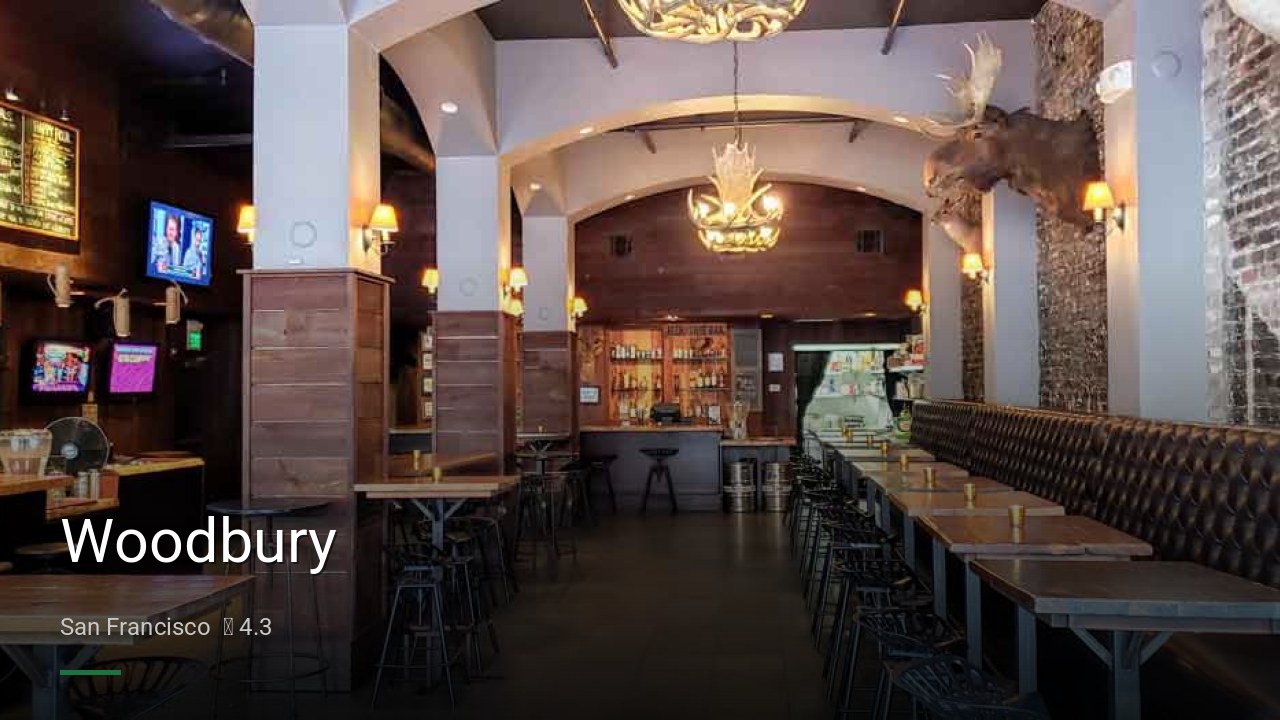Woodbury - Sports Bars in San Francisco